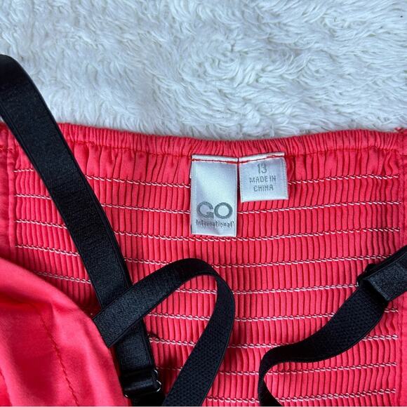 Go International tiered ruffle sweetheart bust red cocktail party dress, 13 - Picture 7 of 9